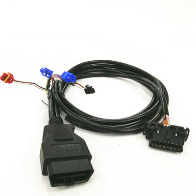 Colore nero del cavo del connettore di Obd2 delle parti automobilistiche con la certificazione Iatf16949