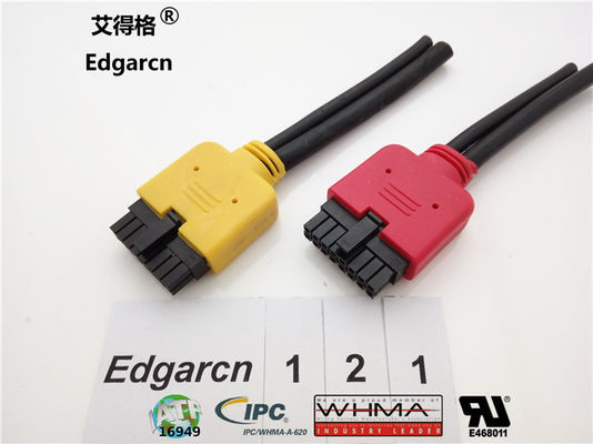 Assemblaggi di fili personalizzati durevoli Ul2464 Molex Micro-fit di tipo overmolded