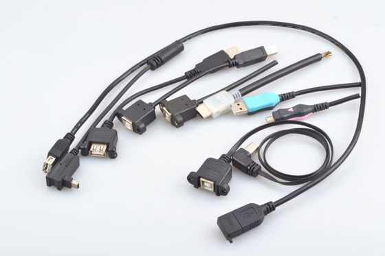 Cavo di trasferimento dati 2 orecchie, tipo di iniezione di plastica femmina tipo Usb 2.0 A